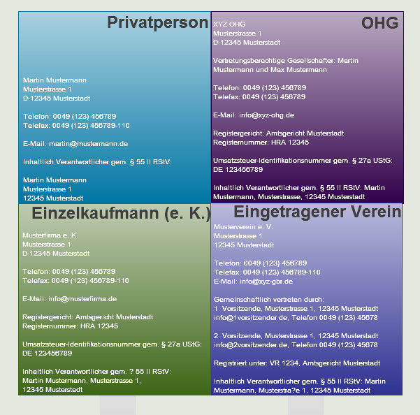 Impressum verein