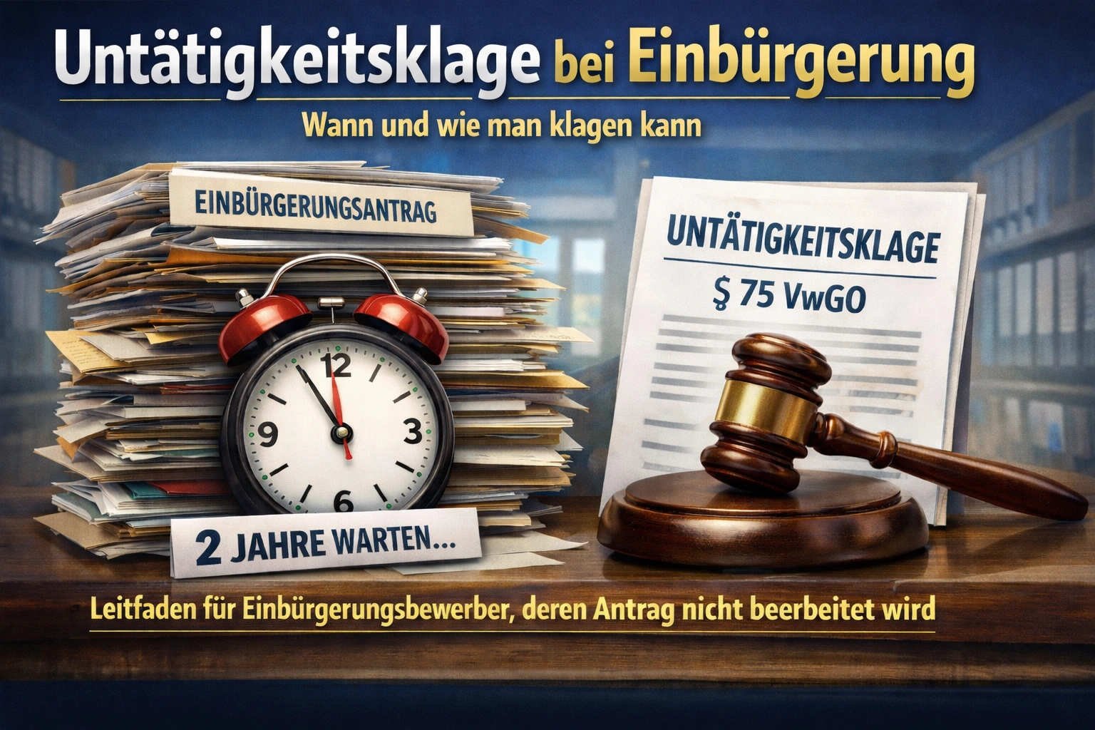 Untätigkeitsklage bei Einbürgerung Wann und wie man klagen kann