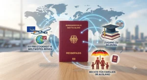 German Passport as a Symbol of the Benefits of German Citizenship and EU Rights