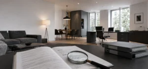 Residential and office use of a property with a verified lease agreement in the foreground